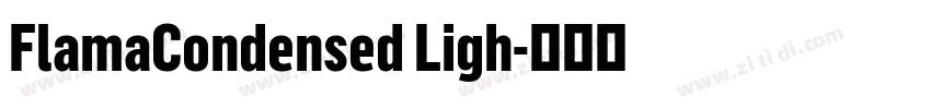 FlamaCondensed Ligh字体转换